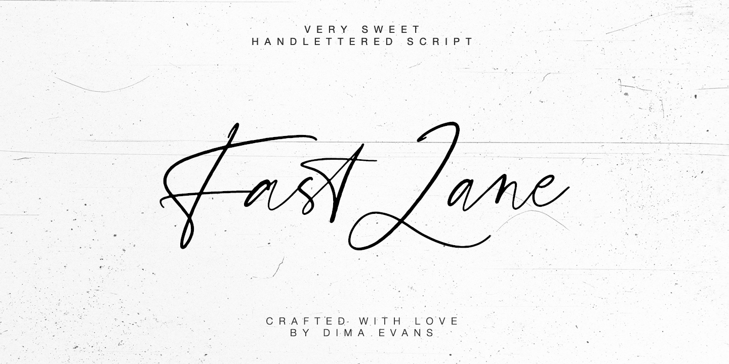 Ejemplo de fuente Fast Lane #1